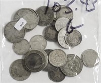 103.43 GRAMS OF FOREIGN SILVER COINS