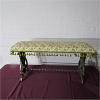 Antique cast iron bench.