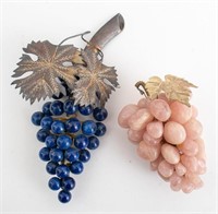 Pink Quartz & Lapis Lazuli Bunch of Grapes, 2