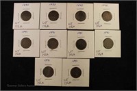 (10) Indian Cents: