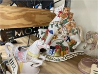 China Carousel Creamer & Christmas Music Box