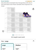 Stackable Shoe Boxes (Open Box)