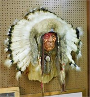 Large Sculptural Bust of Chief Quanah Parker.