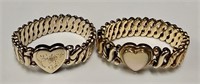 (2) Vintage GF Stretch Band Bracelets