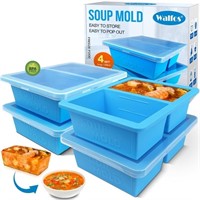 M153  Walfos Silicone Freezer Molds with Lid 4 Pa