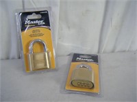 2 brand new heavy duty  Master combination locks
