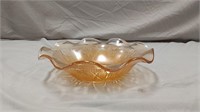 Jeanette Iris Herringbone Marigold bowl