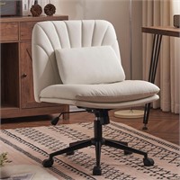 Criss Cross Armless Office Chair with Wheels
