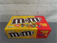 Box of (24) Full Size Peanut M&M's