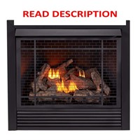 36 in. Ventless Dual Fuel Fireplace Insert