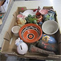Collection of pottery stoneware.