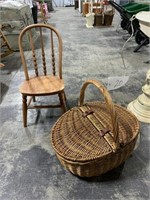 Picnic Basket and Childs Chair