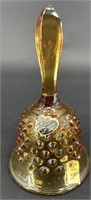 Fenton Amber Hobnail Bell