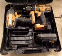 BOSTITCH DRILLS, BATTERIES & CHARGER IN CASE