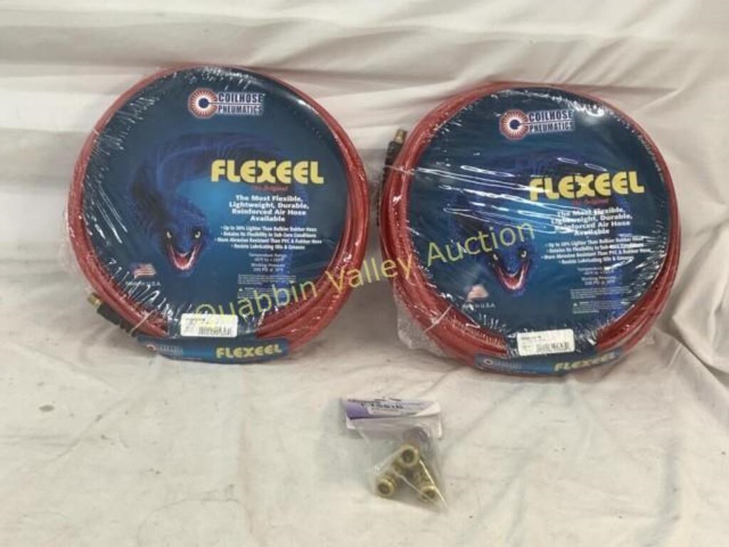 2 FLEXEEL100 FOOT AIR HOSES