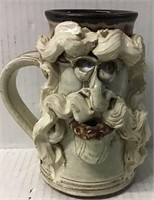 POTTERY DECORATIVE MAN COFFEE MUG