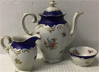 BAVARIA ROYAL PIECE BLUE MULTI TEA SET