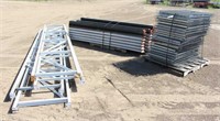 (4) Pallet Racking Uprights 30"x 16FT