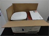 assorted plastic kitchenware, disposable pans