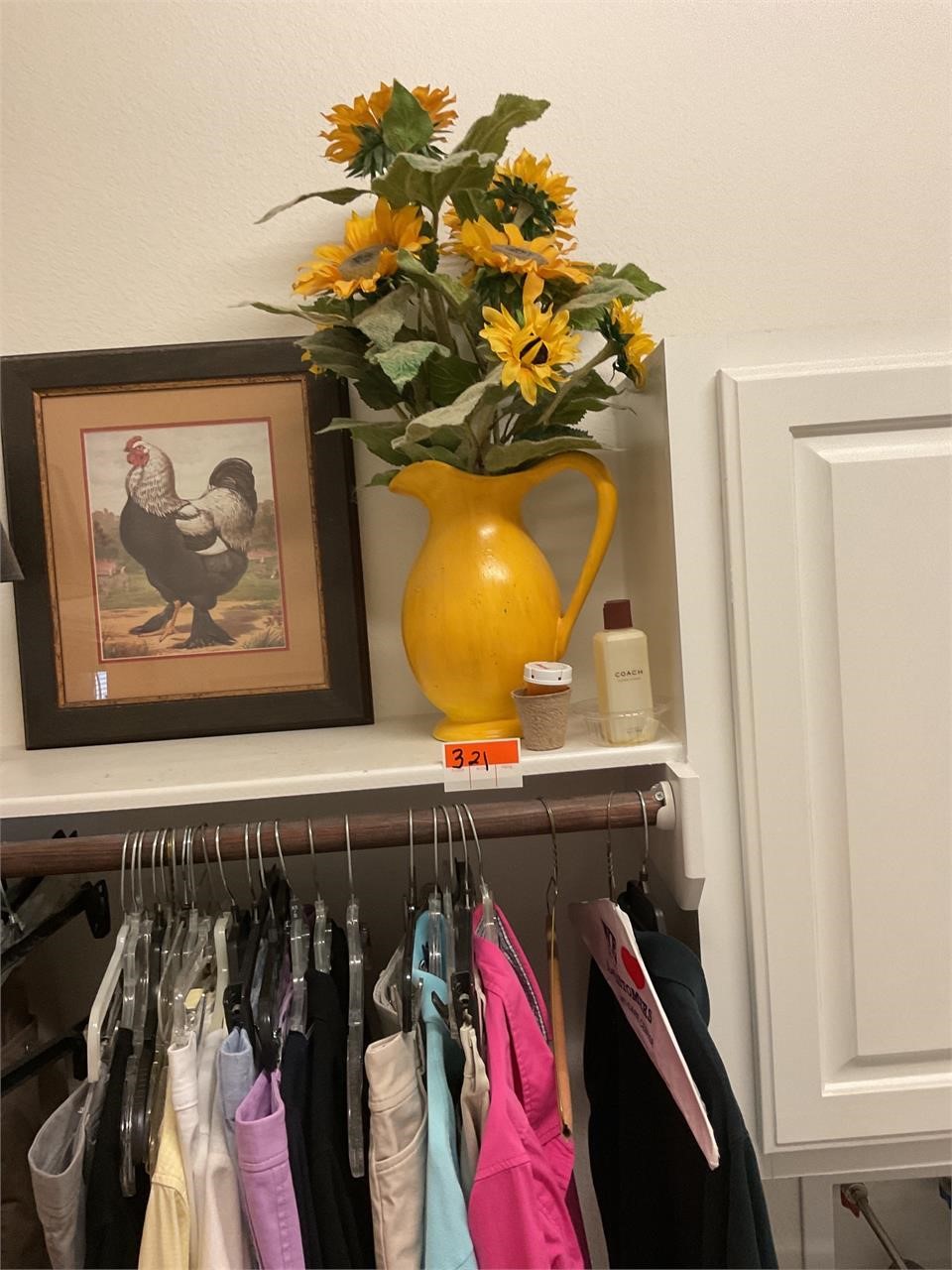 Yellow Flower Vase & Decor