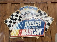 1993 Busch Nascar Metal Sign