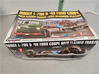 Lindberg 1/25 model kit dodge truck and Ford