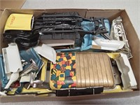 Partially built models in Chevy nomad box.