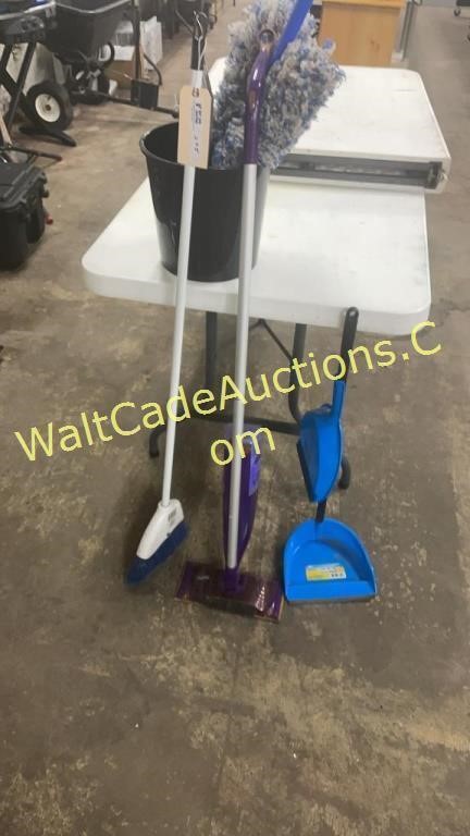 Cleaning Collection - Brooms, Bucket, dust pan etc