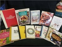 Tote of cookbooks