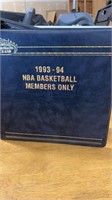 —- 1993-94 NBA BASKETBALL CARDS with COA