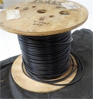 Roll of coax wire. Length unknown.