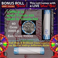 1-5 FREE BU Nickel rolls with win of this 2005-p O
