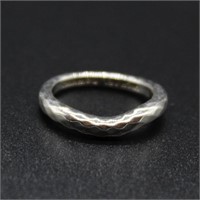 Sterling Silver Hammered Style Ring