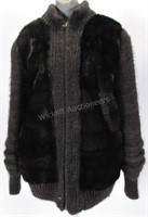 A Lady's Wool and Mink Jacket