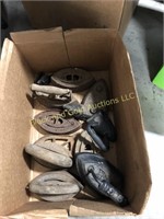 Lot of 11 Assorted Sad Irons