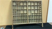 Vintage Letterpress Printer's Drawer Type Case