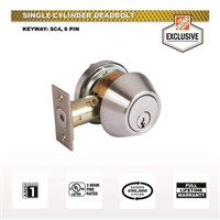 R3544  Universal Hardware Deadbolt ANSI Grade 1