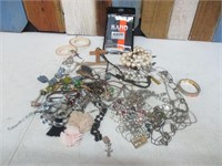 Large Lot of Costume Jewelry + More