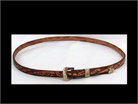 LEATHER BELT STYLE HAT BAND