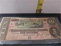 Confederate $10 note