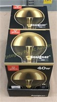 2ct Globe 40W Gold Oro Designer Bulb