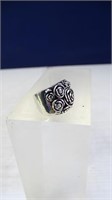 Sterling Rose Ring Size 8.5
