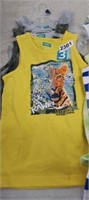 (3) PRINTED KIDS SIZE 5 TANK TOPS, NEW
