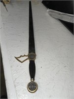 SPAIN SWORD WITH BLACK HANDLE W/  EAGLE