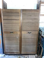 Metal Storage Cabinet/Louvered Doors/Bissell/etc