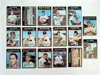 1971 Topps Baseball High Number 15 Cards #600+