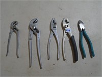 5 Pair of Pliers