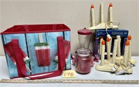 Schnucks Bag, Christmas Candles & Hummingbird