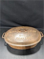 #7 Griswold Cast Iron Dutch Oven oval r