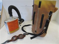 V. Diehl gas mask and goggles